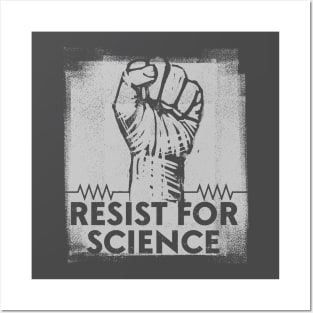 RESIST FOR SCIENCE - dark Posters and Art